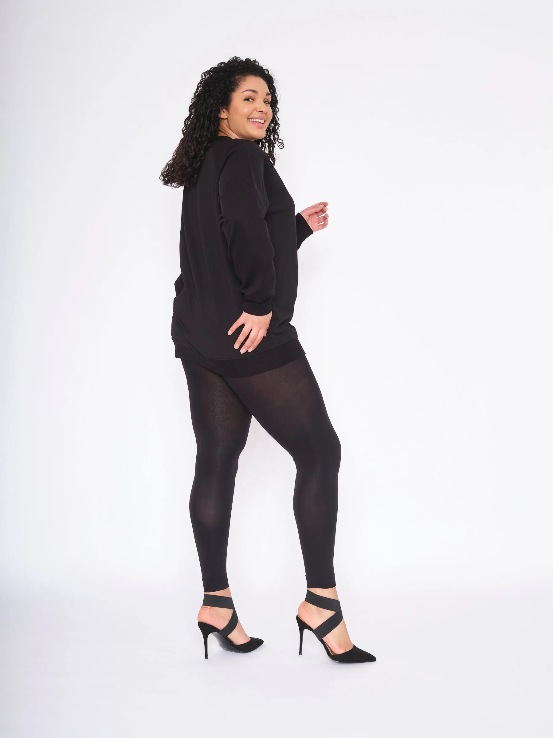 120 Denier Opaque Legging Tights- ELLE