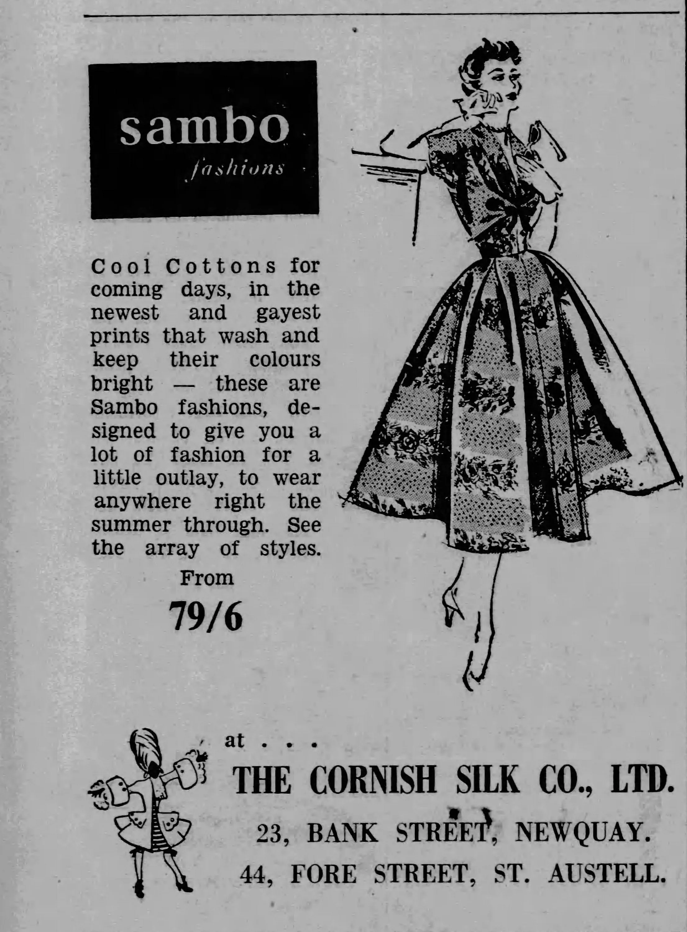 1950s SAMBO fashions SASH cotton dress xs | new spring summer
