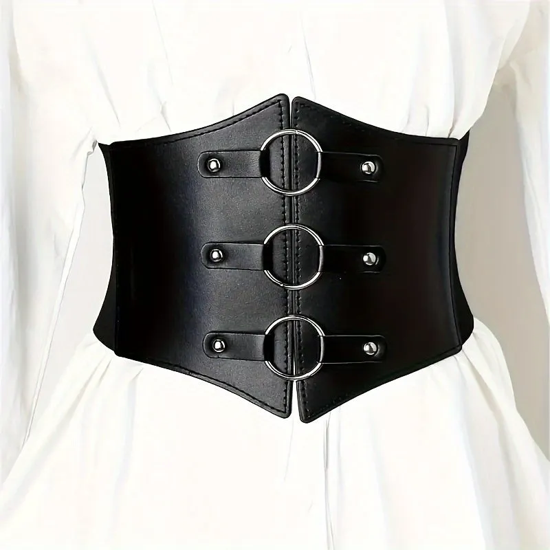 1pc Stylish Wide Elastic Waist Belt