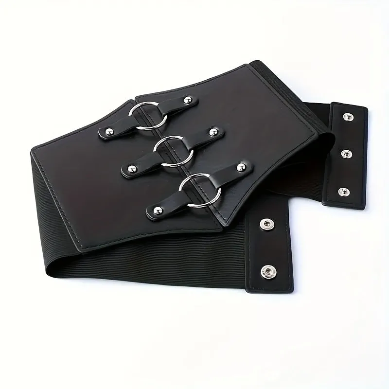 1pc Stylish Wide Elastic Waist Belt