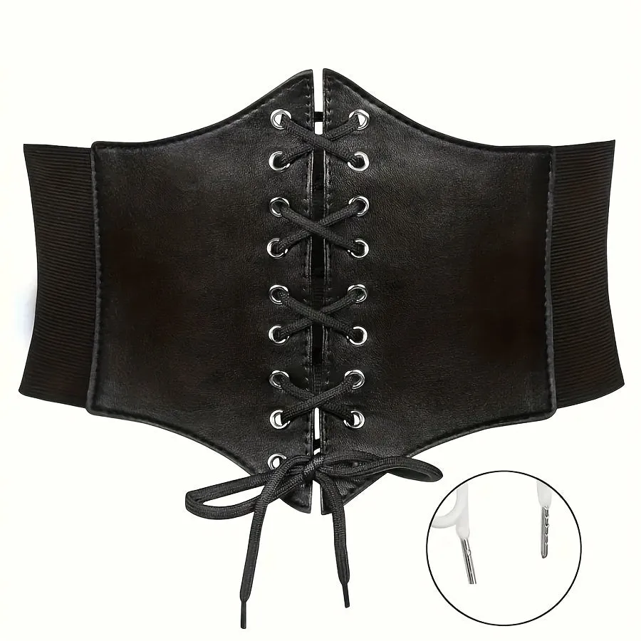 1pc Stylish Wide Elastic Waist Belt