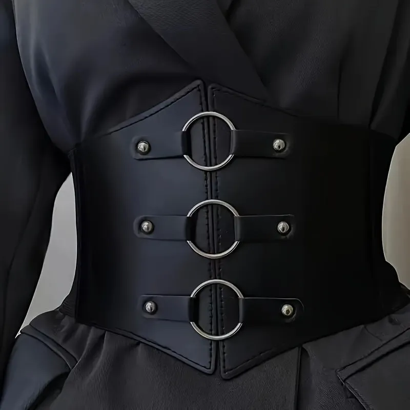 1pc Stylish Wide Elastic Waist Belt