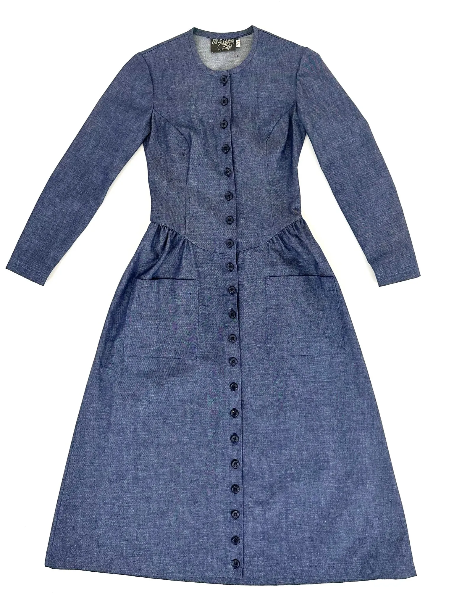 70s Alley Cat Betsey Johnson Chambray Dress