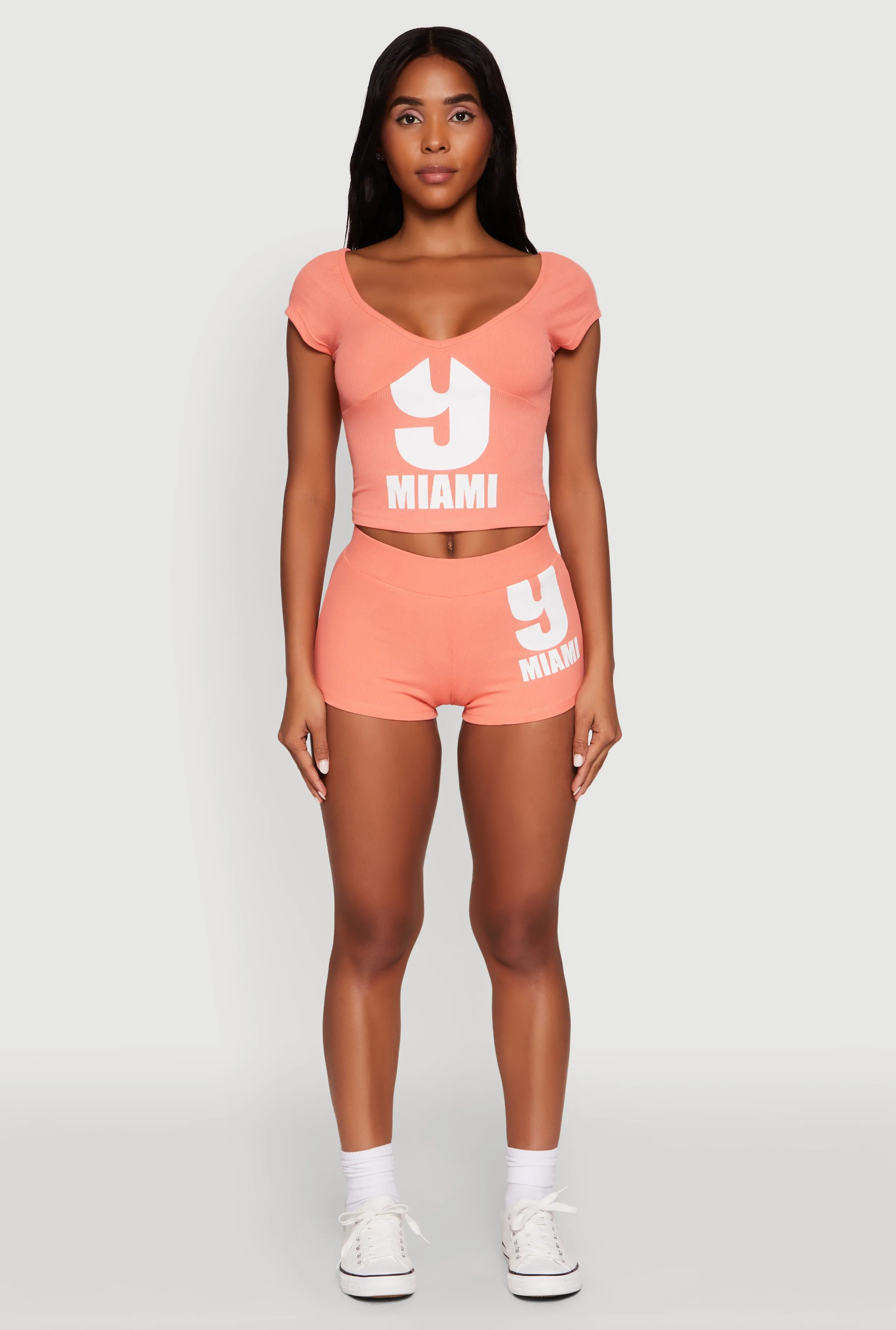 9 Miami Graphic Top