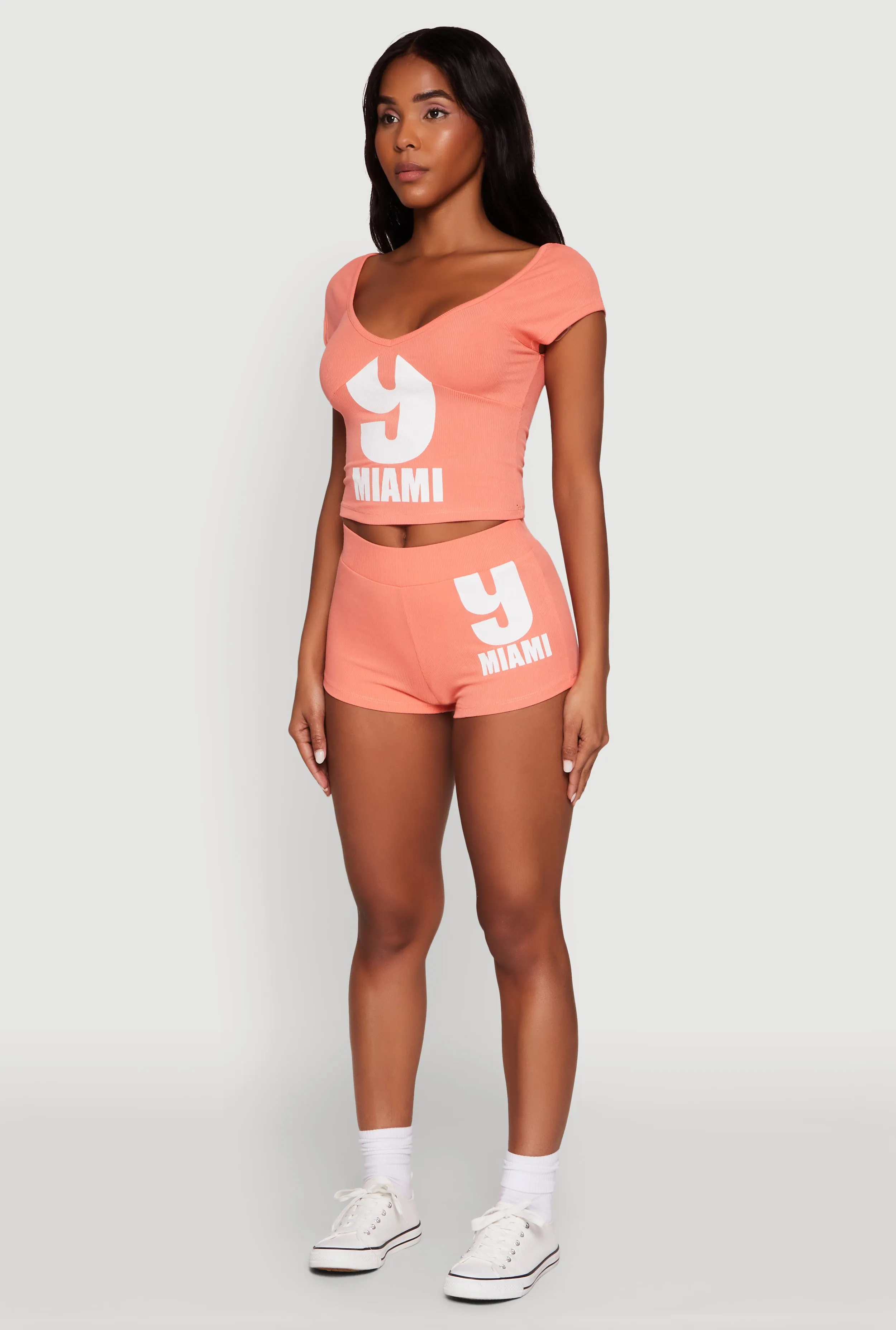 9 Miami Graphic Top