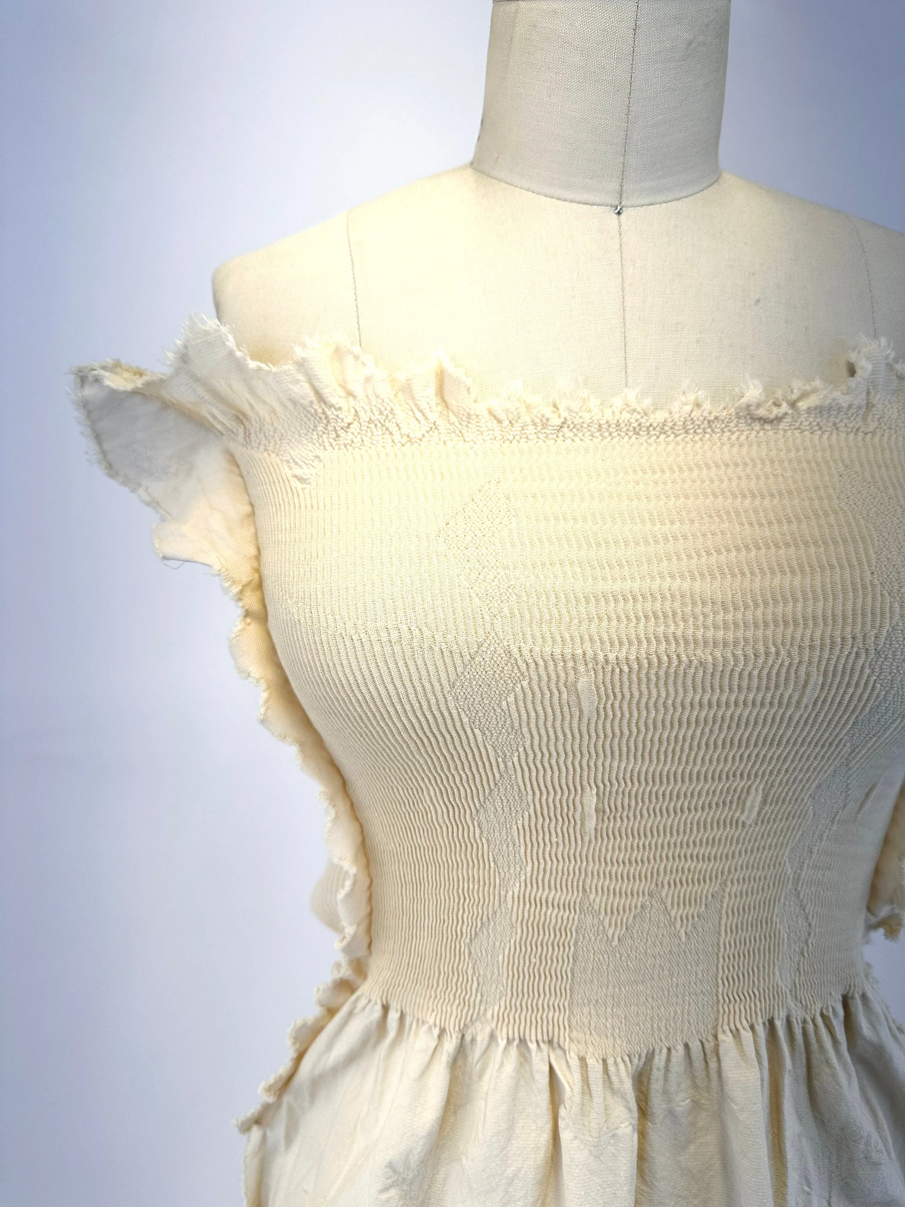 90s A.POC Issey Miyake Plissé Zig Zag Dress