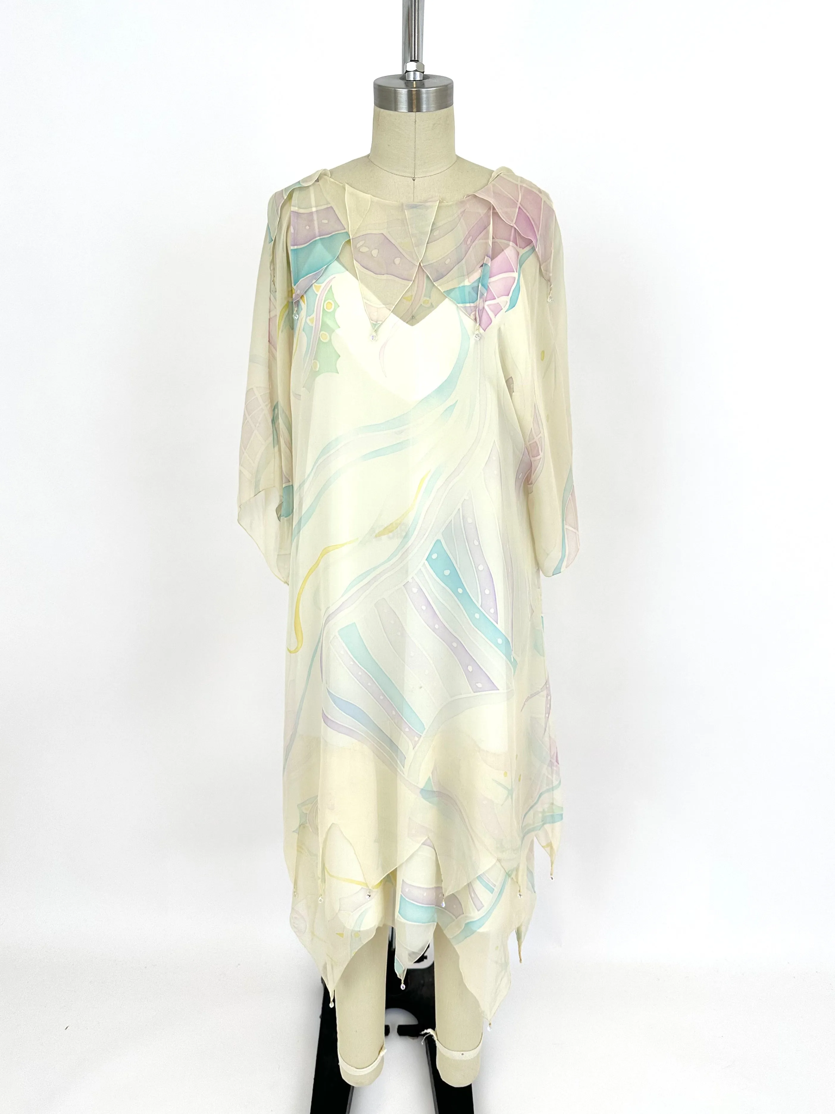 90s Sander Witlin Couture Jester Dress