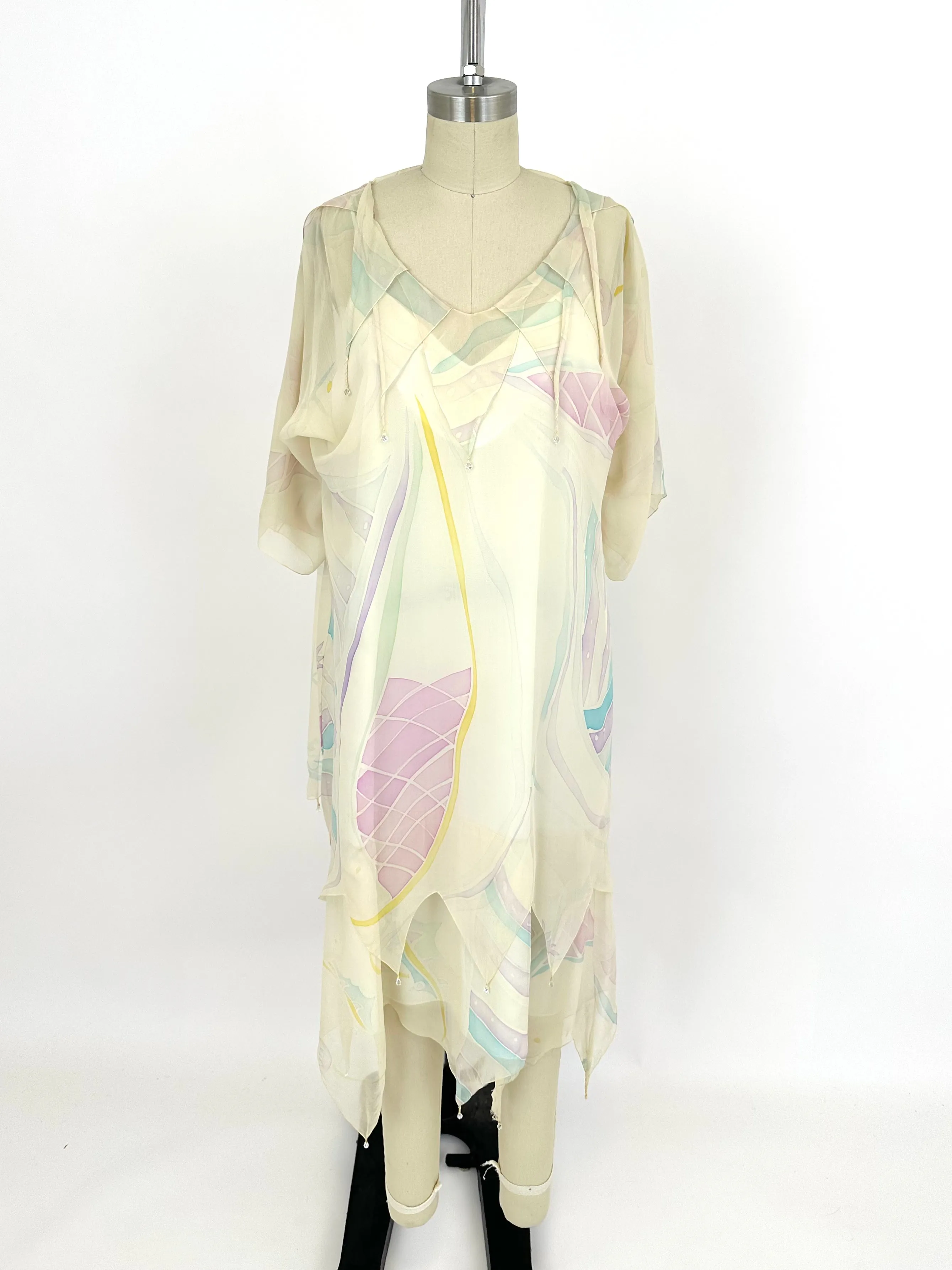 90s Sander Witlin Couture Jester Dress