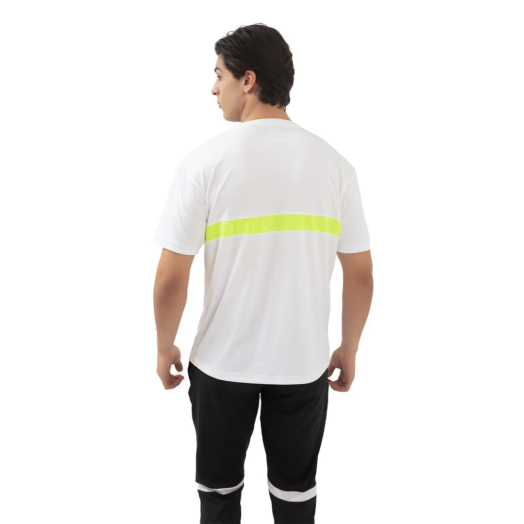Accent Tee - White Neon
