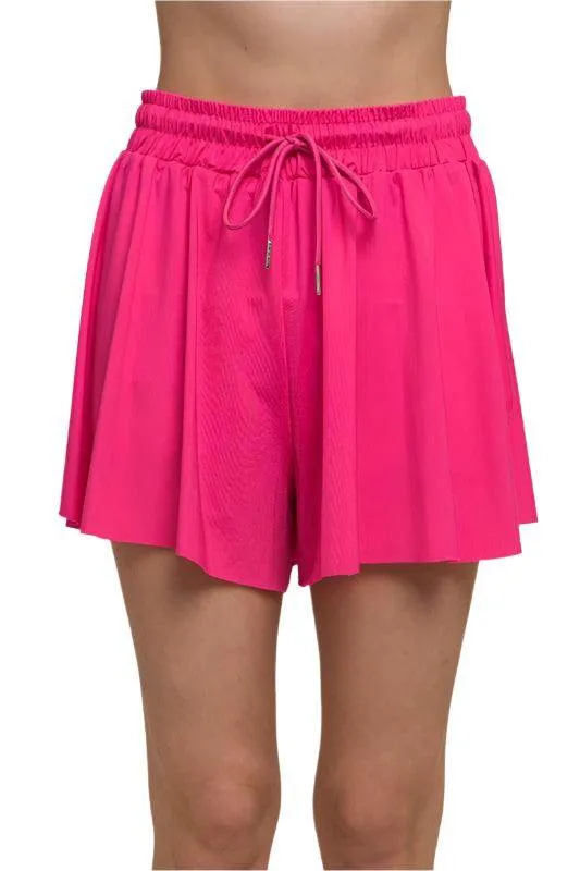 Activewear Two In One Drawstring Shorts S M L