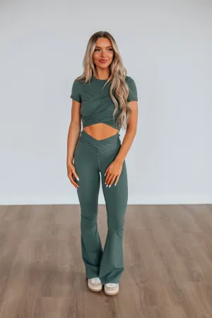 Alita Flare Leggings - Spruce