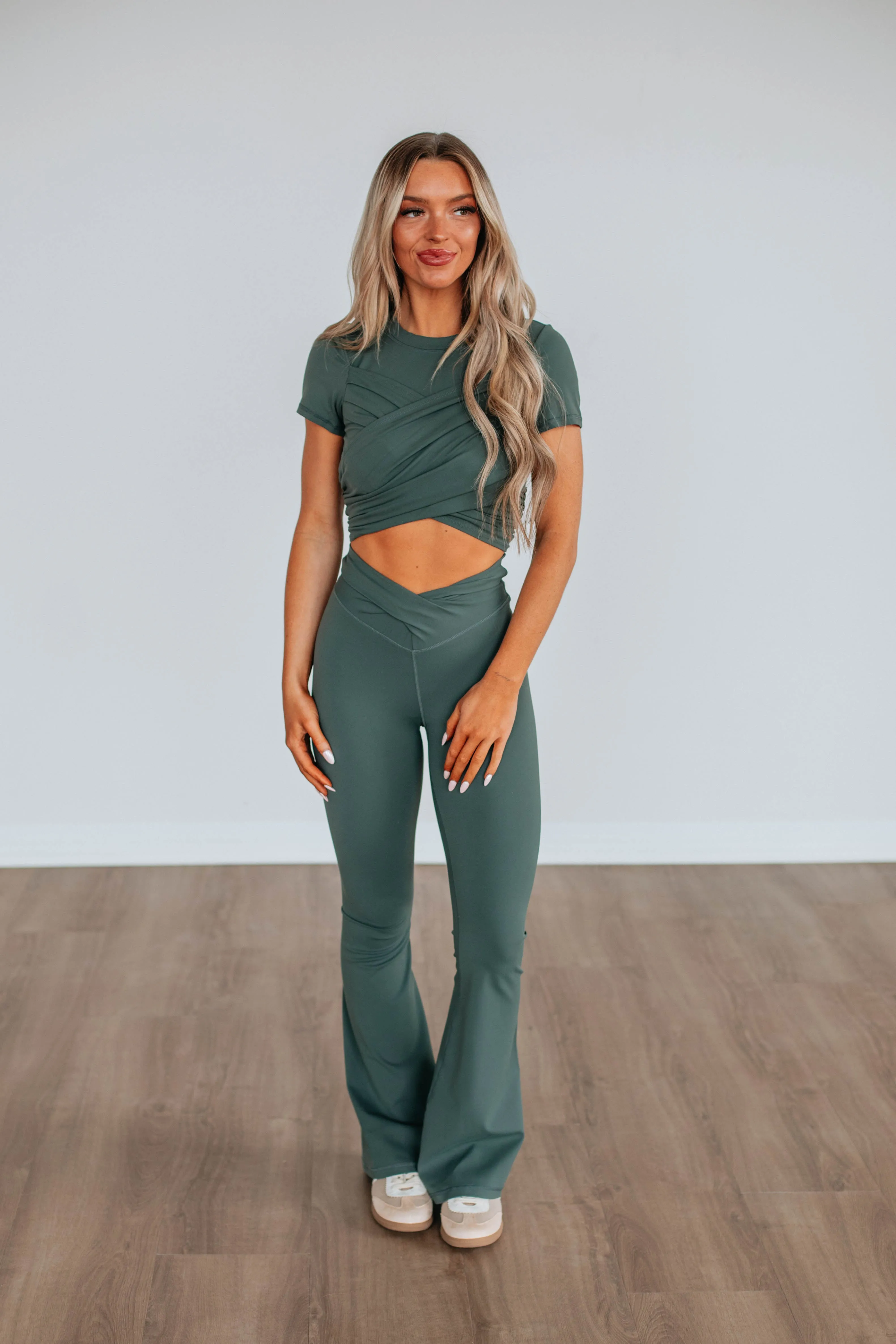 Alita Flare Leggings - Spruce
