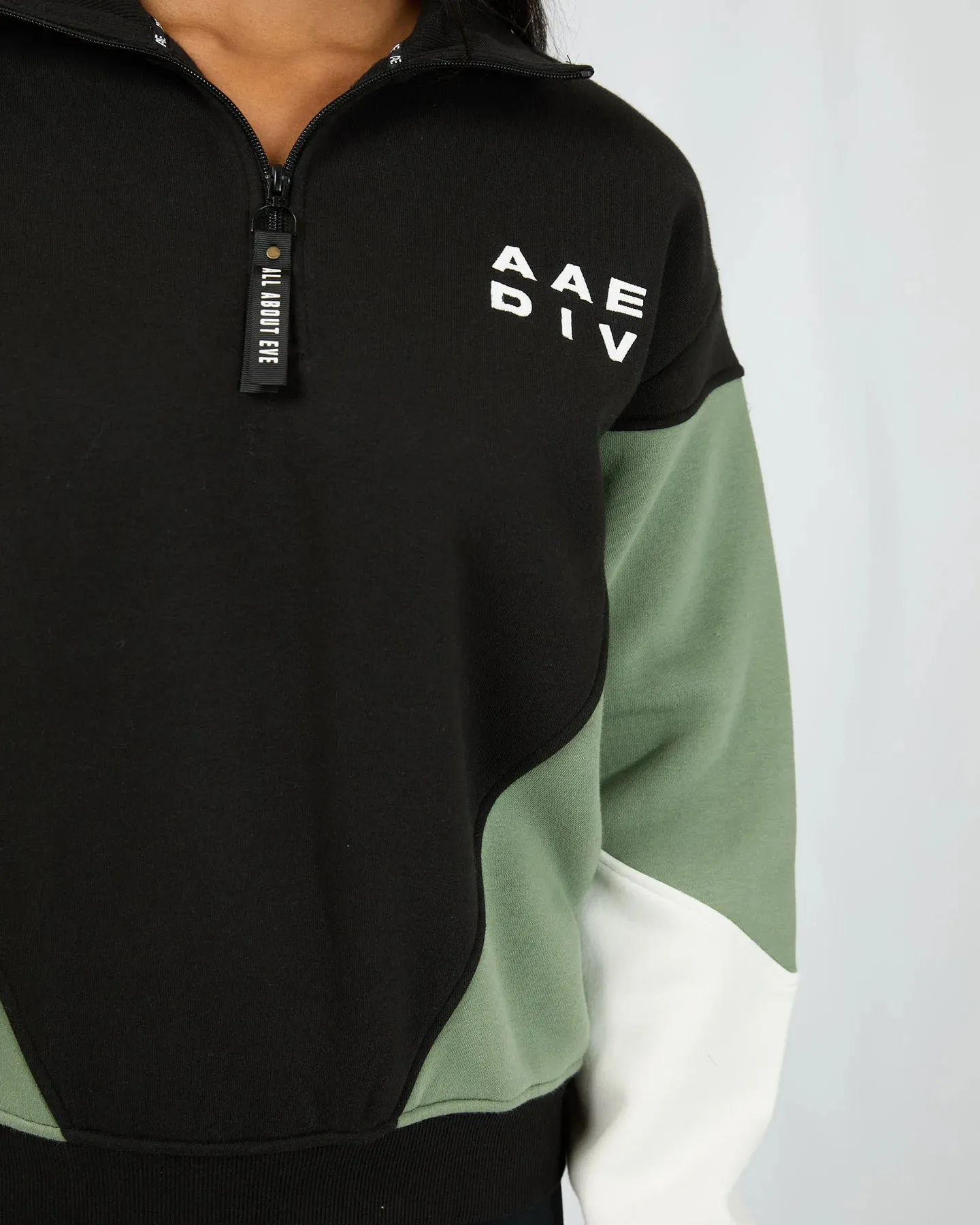 ALL ABOUT EVE Savannah Panel 1/4 Zip Sweatshirt