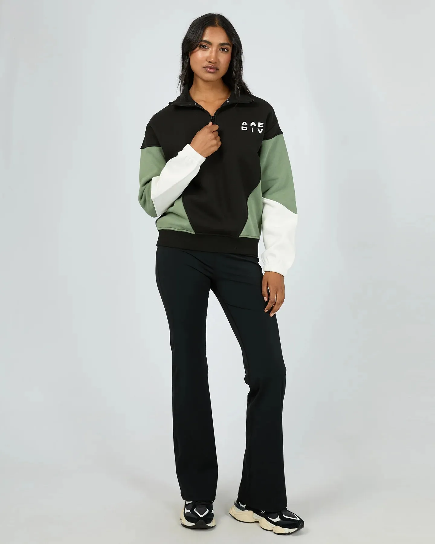 ALL ABOUT EVE Savannah Panel 1/4 Zip Sweatshirt