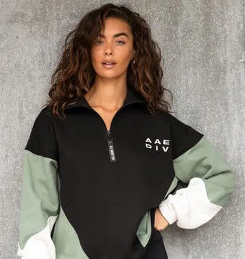 ALL ABOUT EVE Savannah Panel 1/4 Zip Sweatshirt