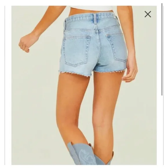 ALTAR’D STATE Distressed Jean Shorts