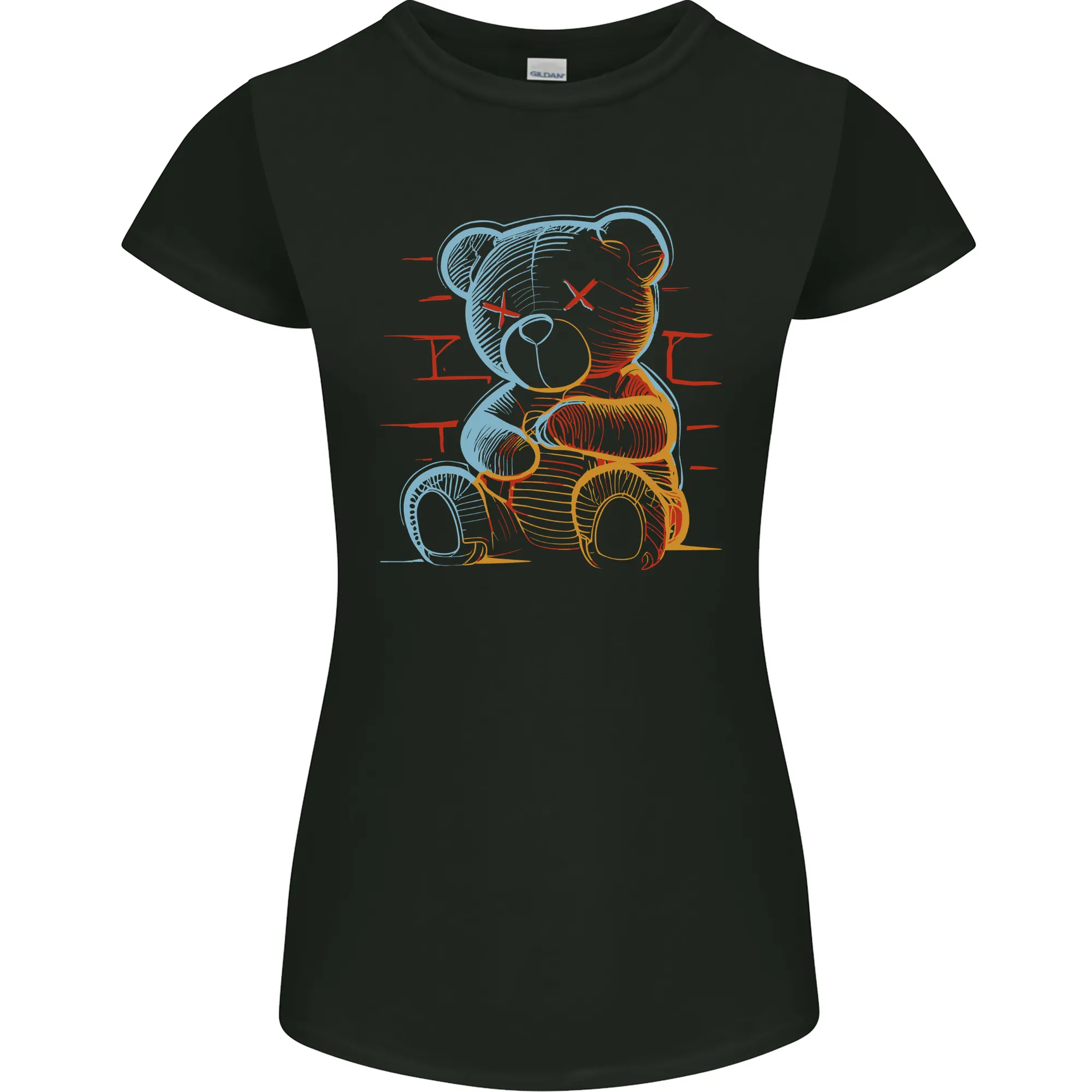 An Urban Teddy Bear Womens Petite Cut T-Shirt