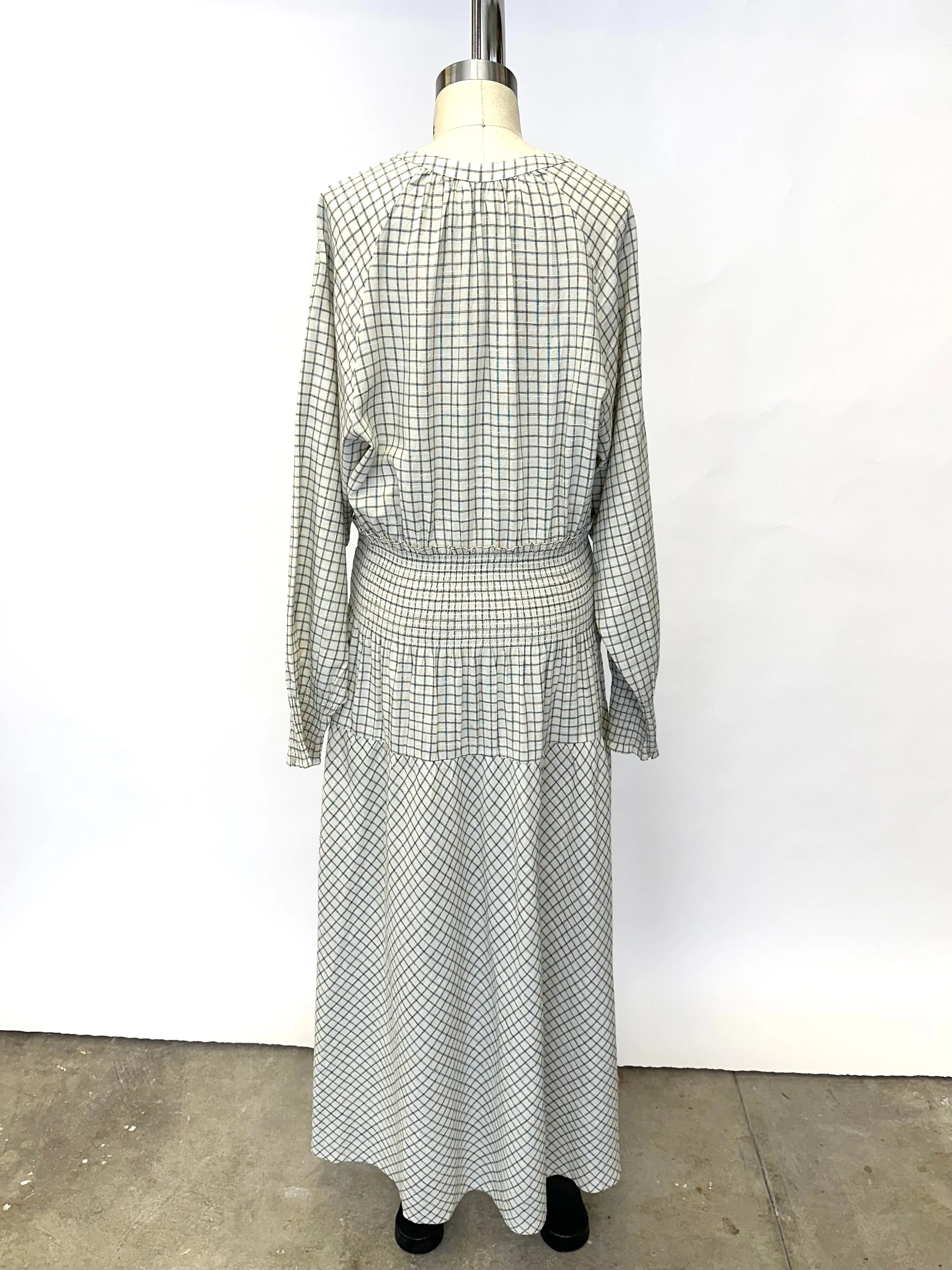 Apiece Apart Cotton Grid Dress