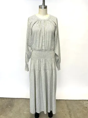 Apiece Apart Cotton Grid Dress