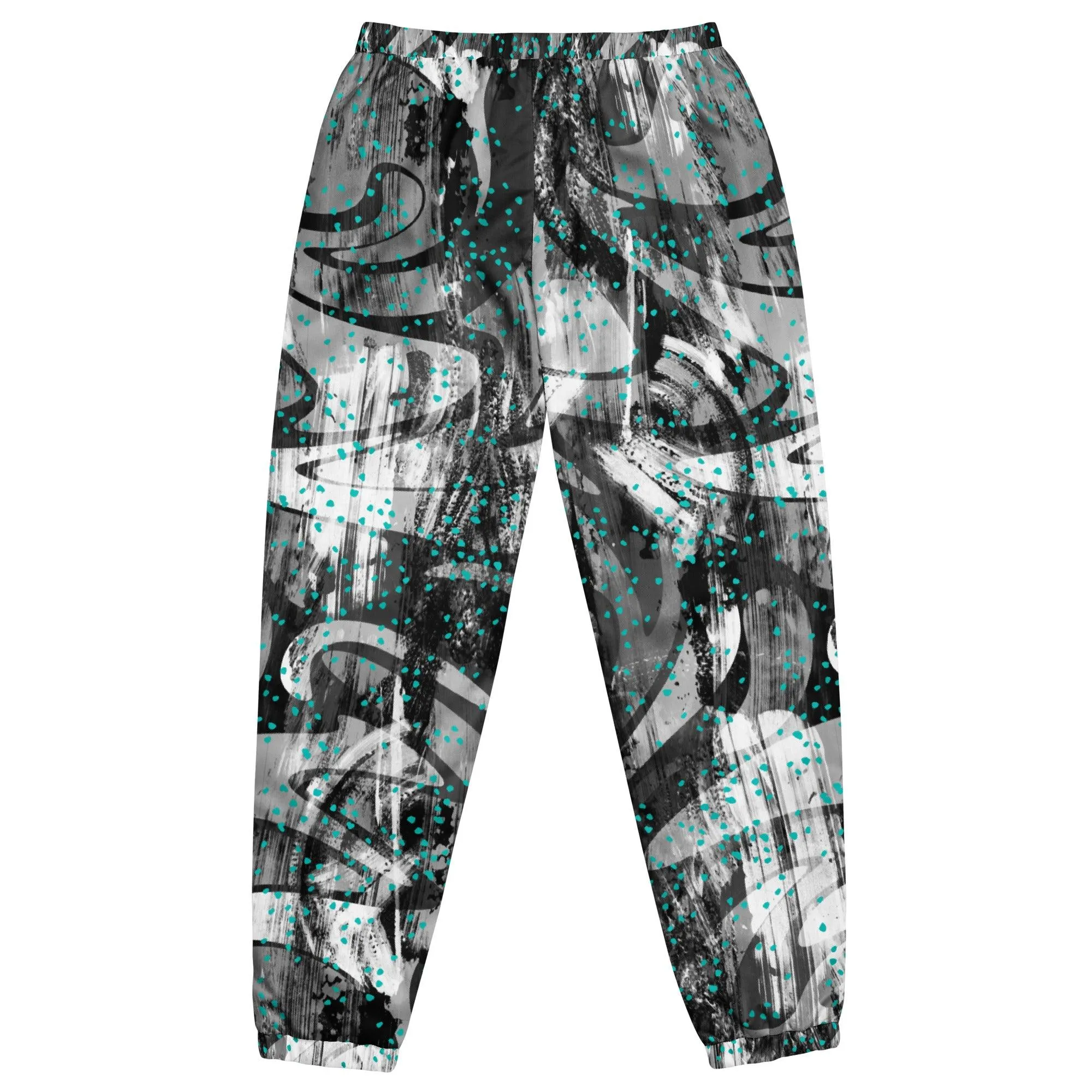 Aqua Speckle Track Pants