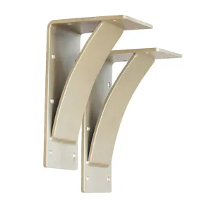 Arched Roman Gold Steel Mantel Bracket