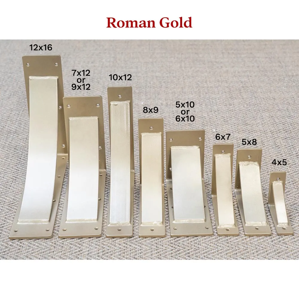 Arched Roman Gold Steel Mantel Bracket