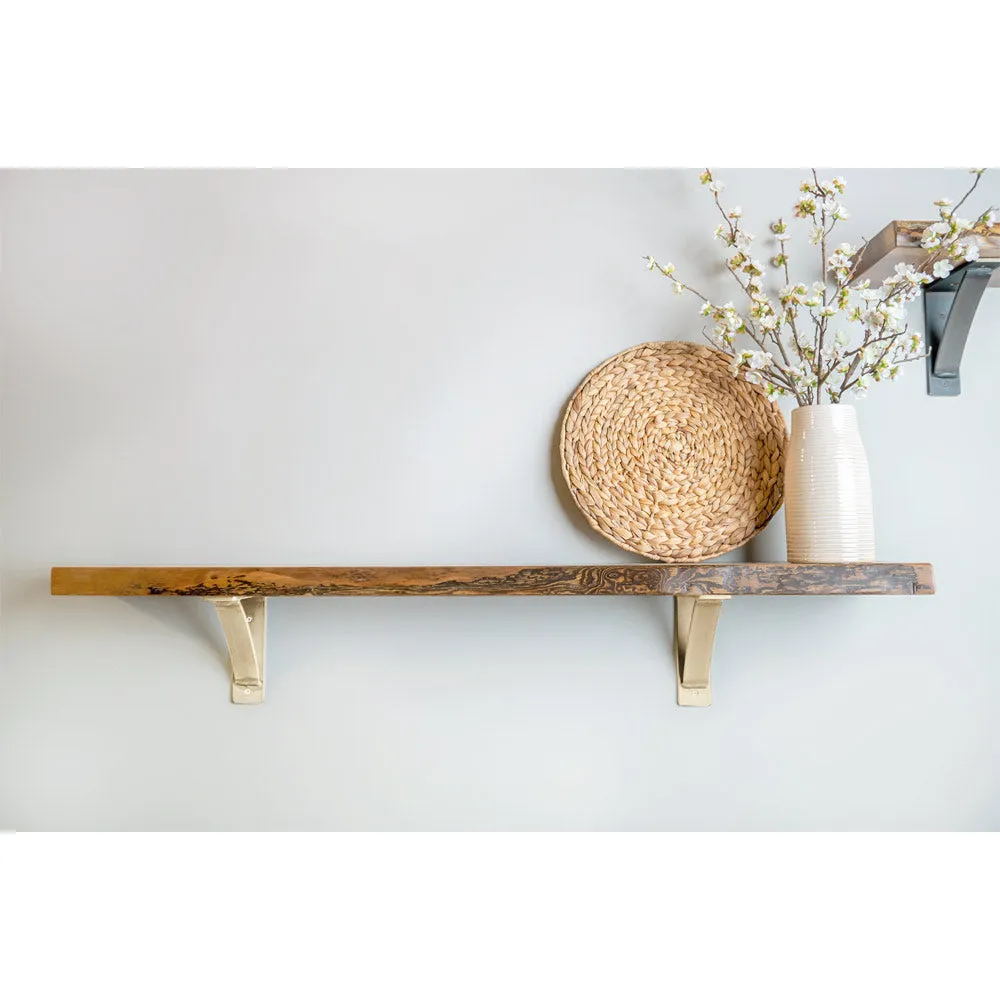 Arched Roman Gold Steel Mantel Bracket
