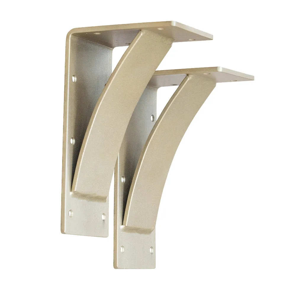 Arched Roman Gold Steel Mantel Bracket