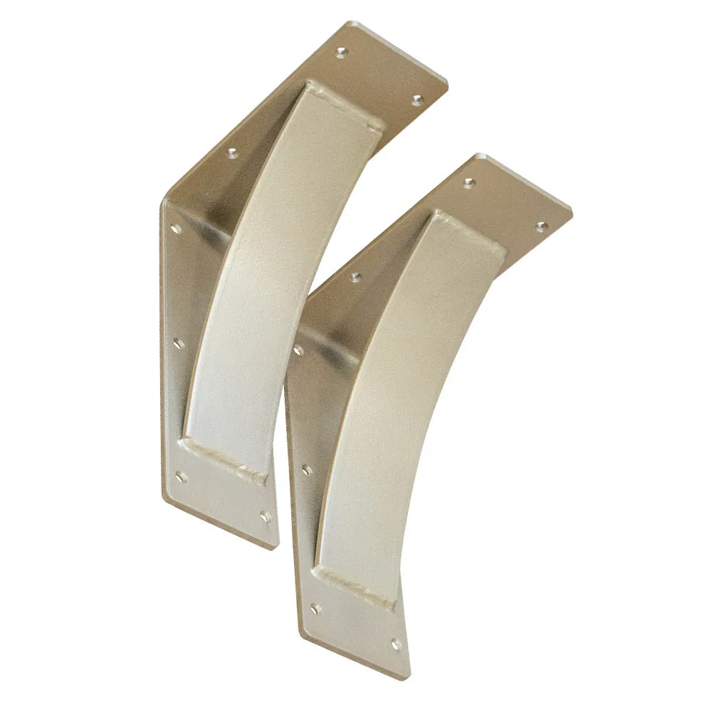 Arched Roman Gold Steel Mantel Bracket
