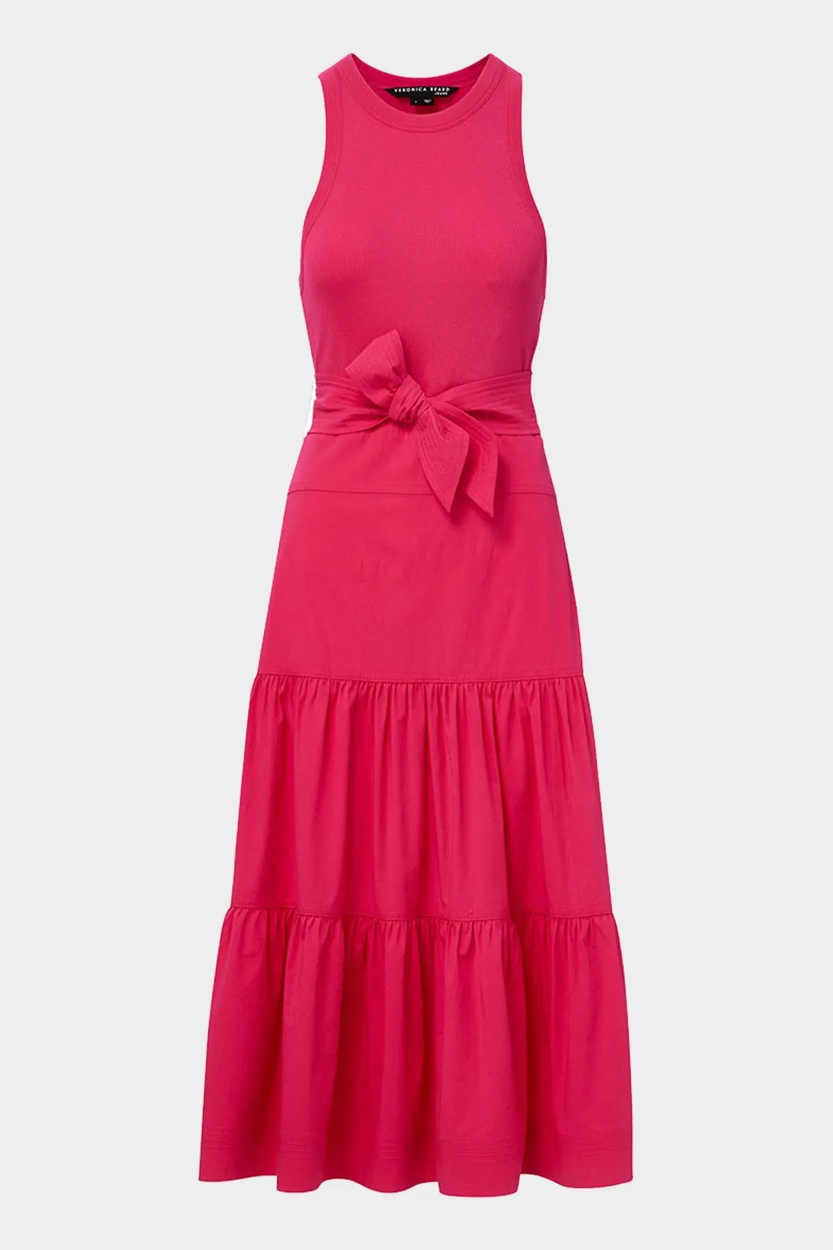 Austyn Tiered Dress in Fuchsia