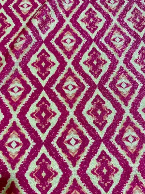 Aztec Lurex Knit Fabric - 4-Way Stretch Patterned Material
