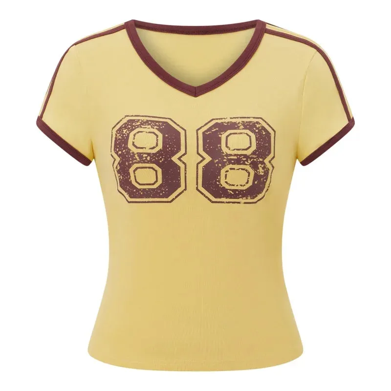 Babe  V Neck Tee