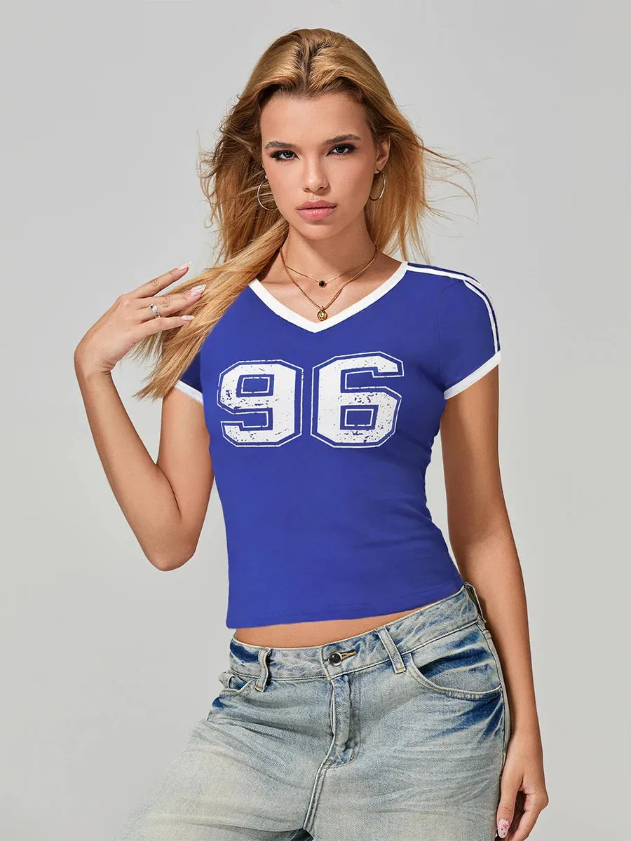 Babe  V Neck Tee