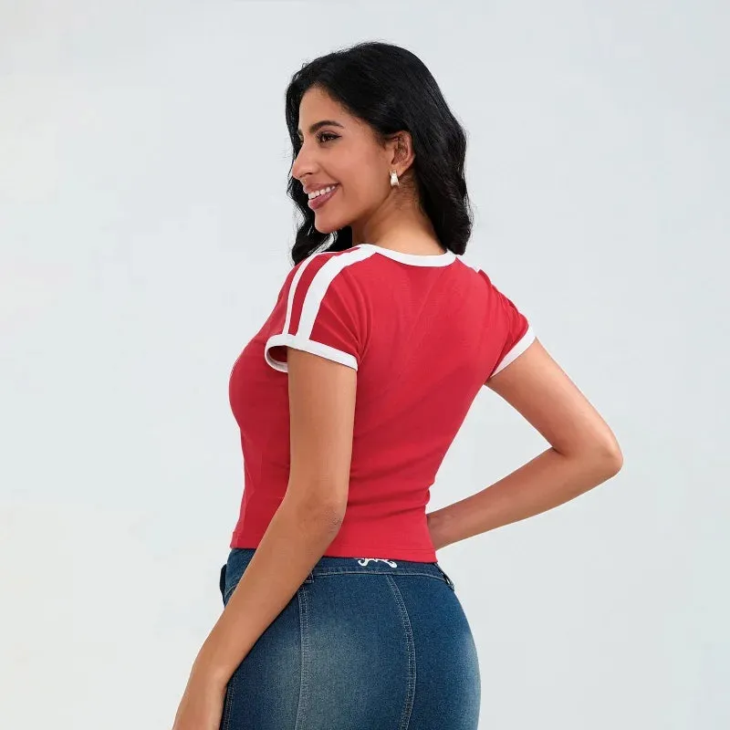 Babe  V Neck Tee