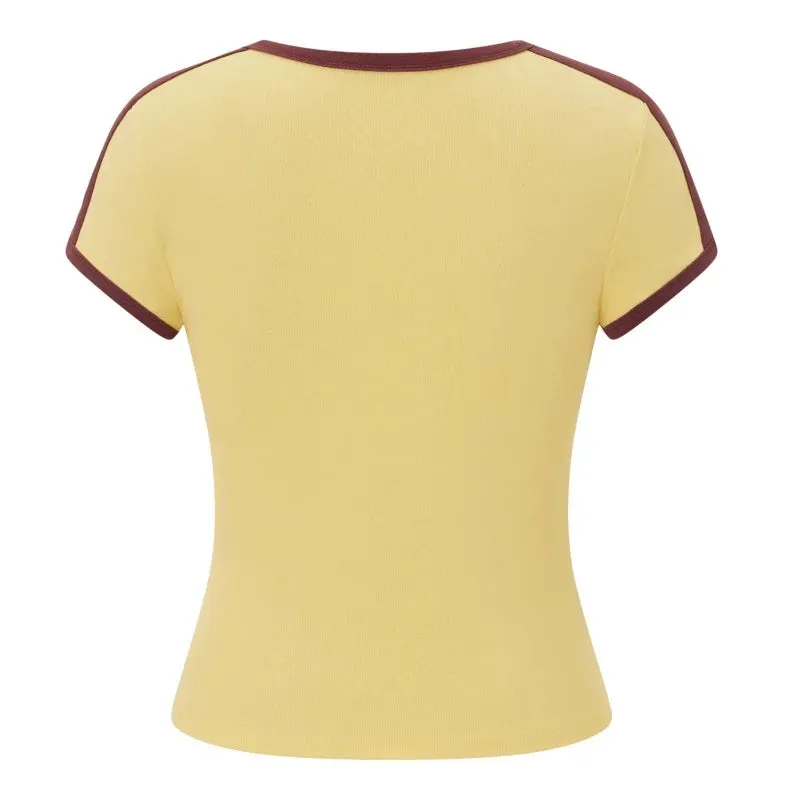 Babe  V Neck Tee
