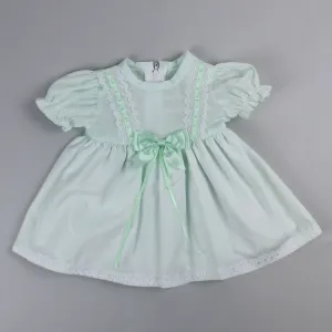 Baby Girl Dress - Mint Green with Bow