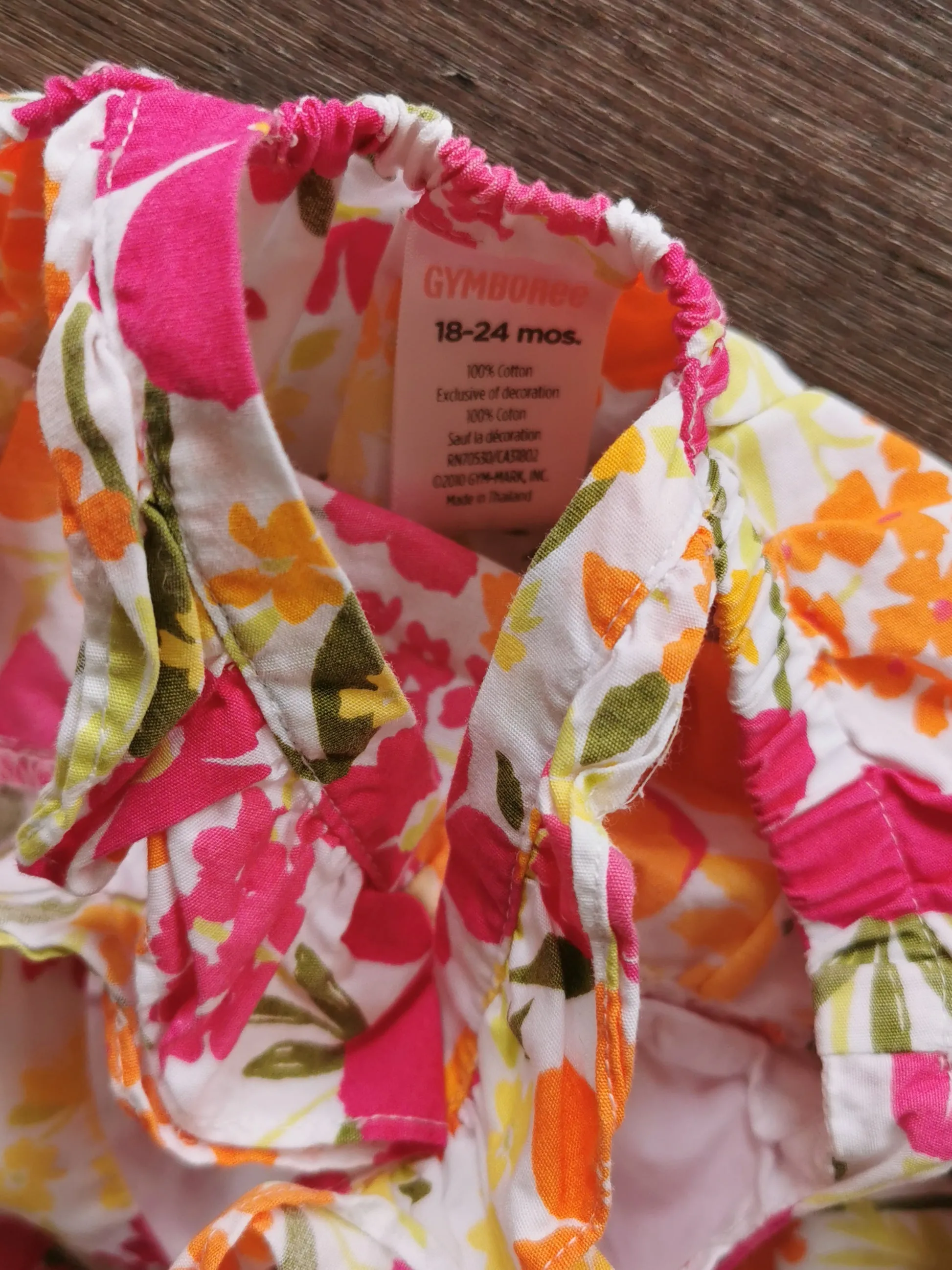 BABY GIRL SIZE 18/24 MONTHS - GYMBOREE Lightweight Floral Dress EUC B37