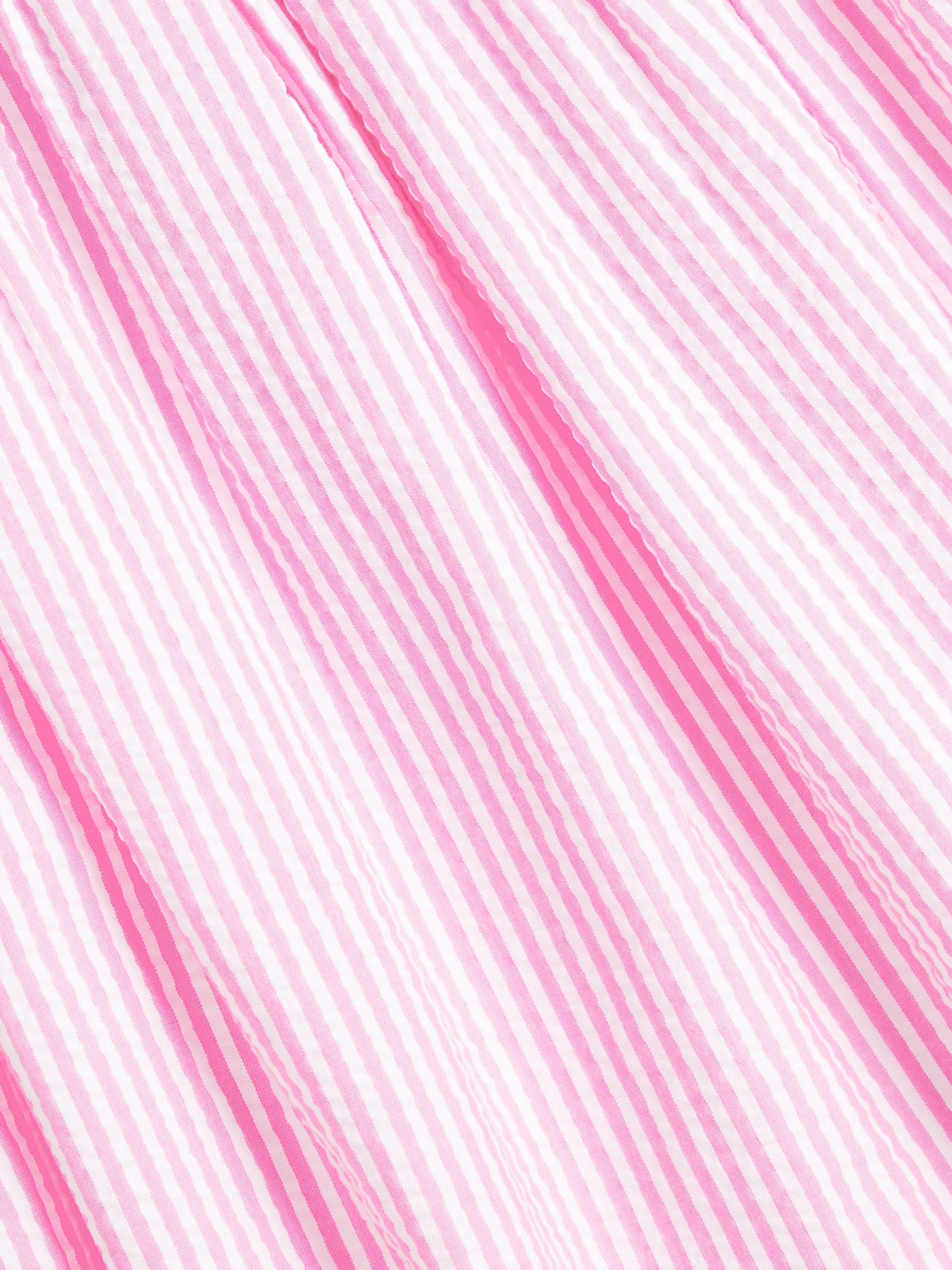 Baby Girls Striped Romper in Pink