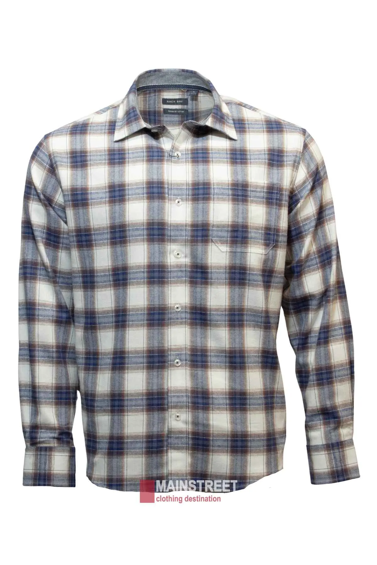 Back Bay Brushed Cotton Check Shirt