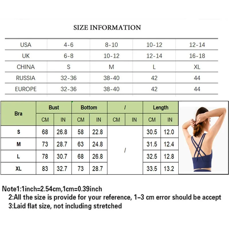 Backless Sports Bra White - Yoga Bra with Push-Up Open Back Straps, Gym Tank Tops with Moisture Wicking, Removable Pad Workout Tops for Women