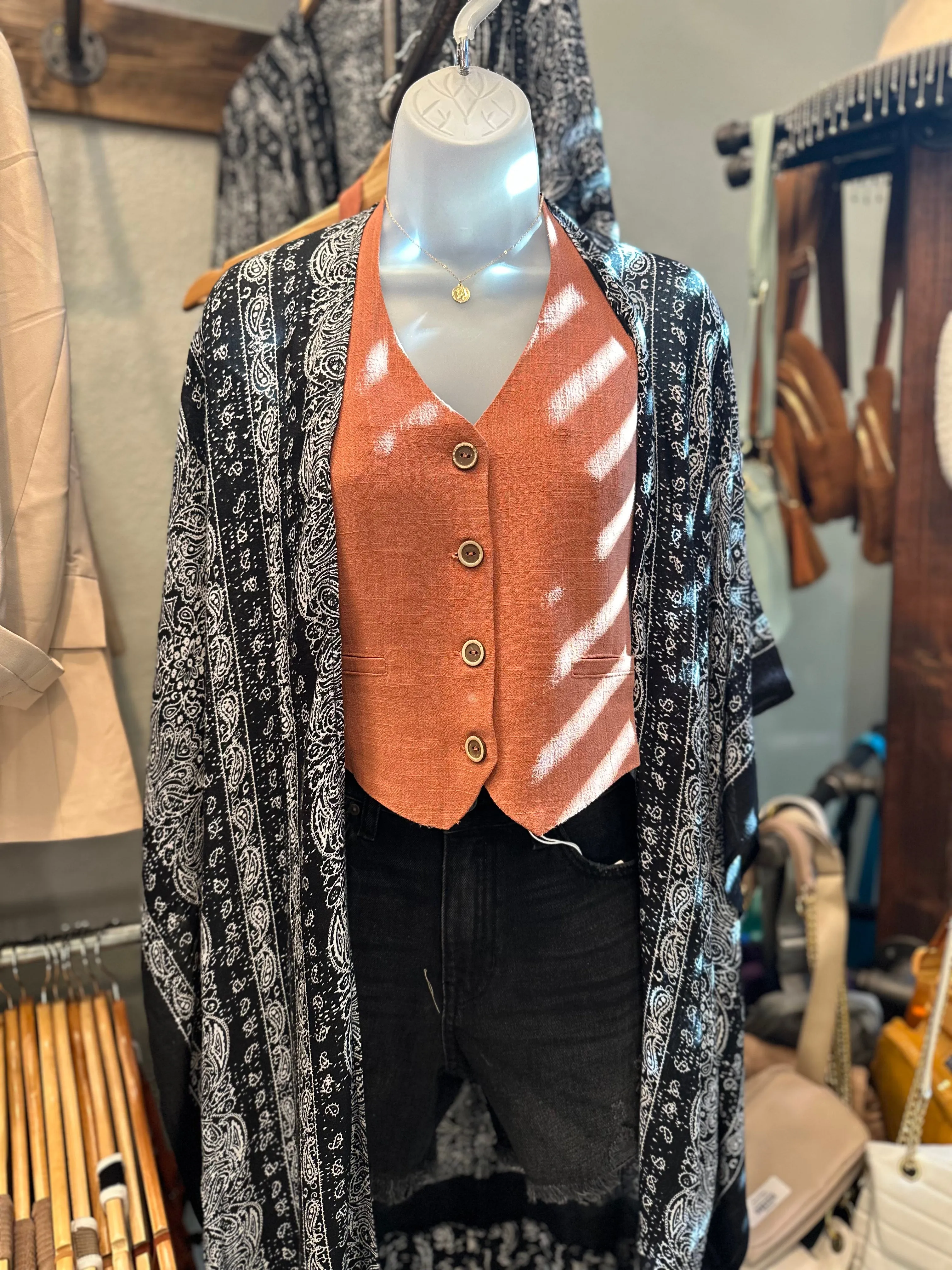 Bandana Pattern Kimono