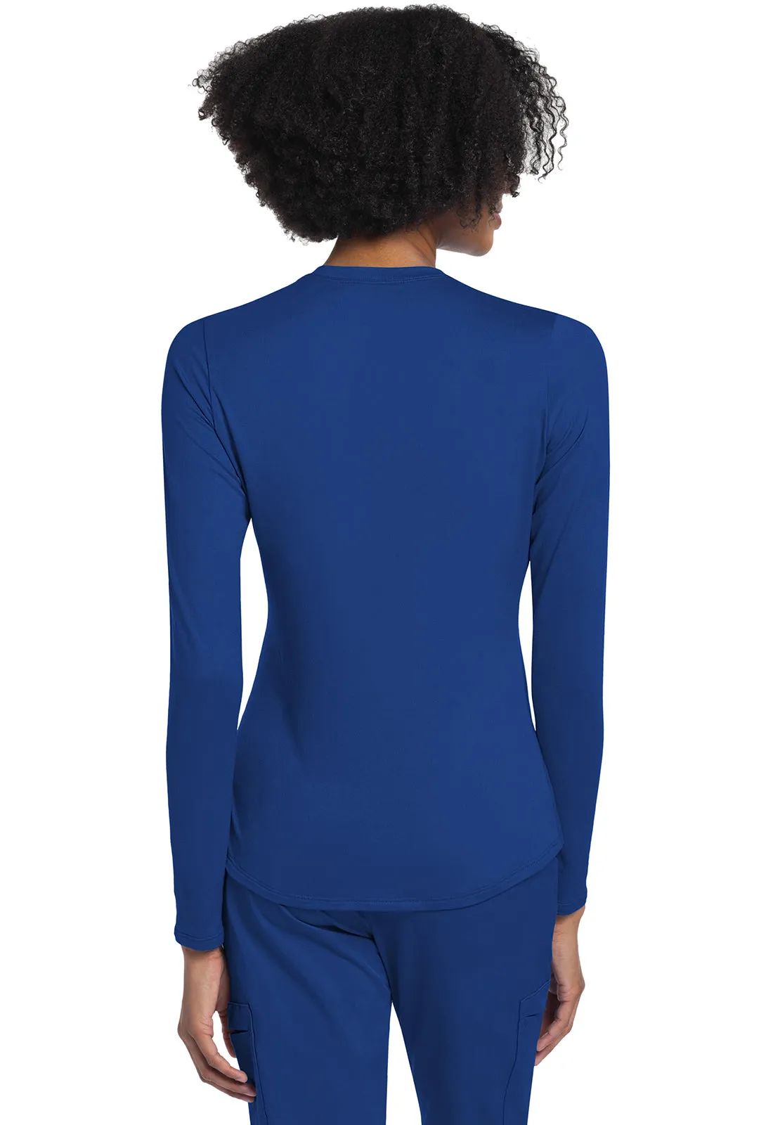 Basics CK773 Long Sleeve Underscrub Knit Tee Galaxy Blue