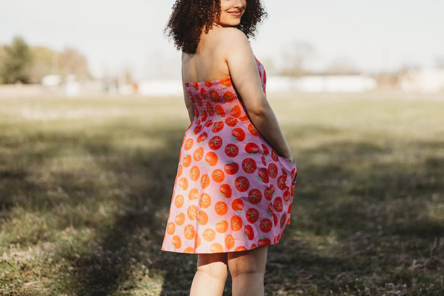 Bedding Dress in Tomato