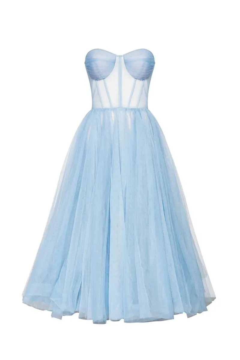 Belinda A Line Tulle Short  Dress