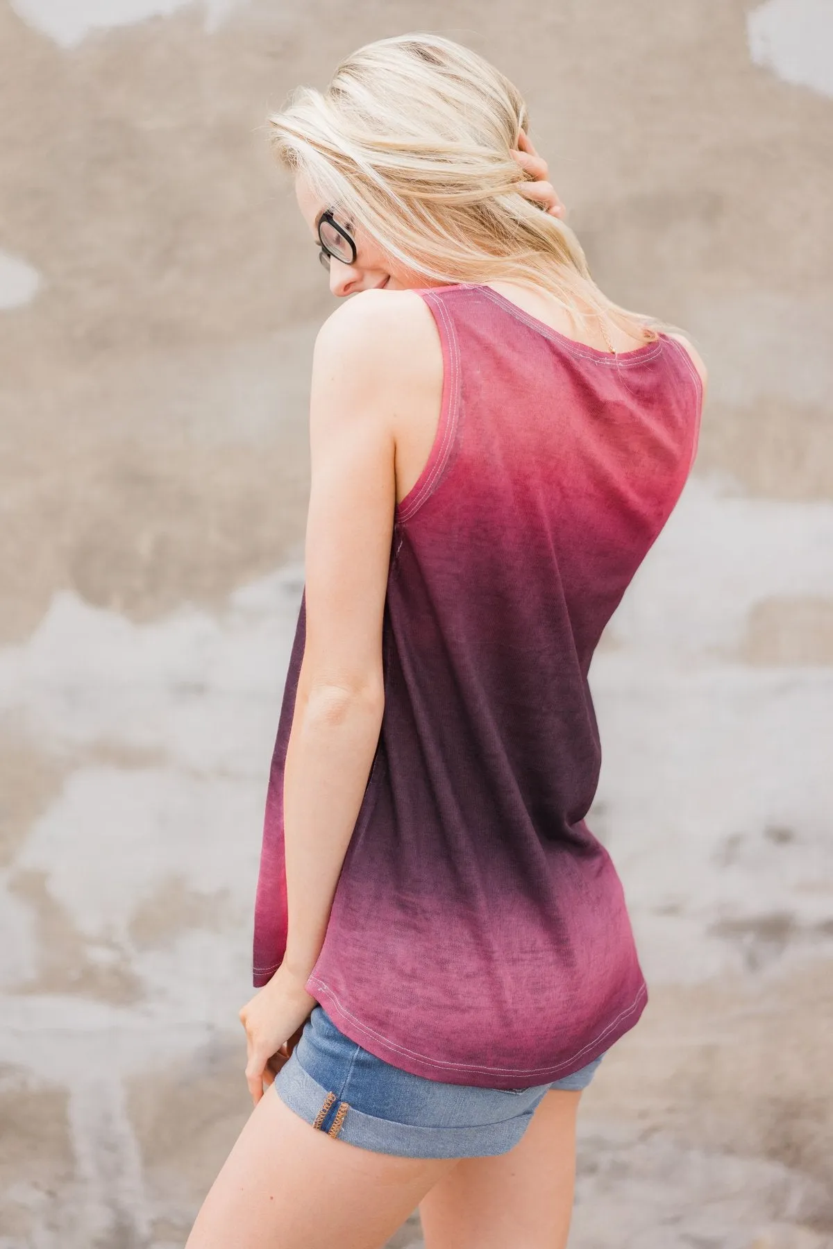 Berry Ombre Tank Top