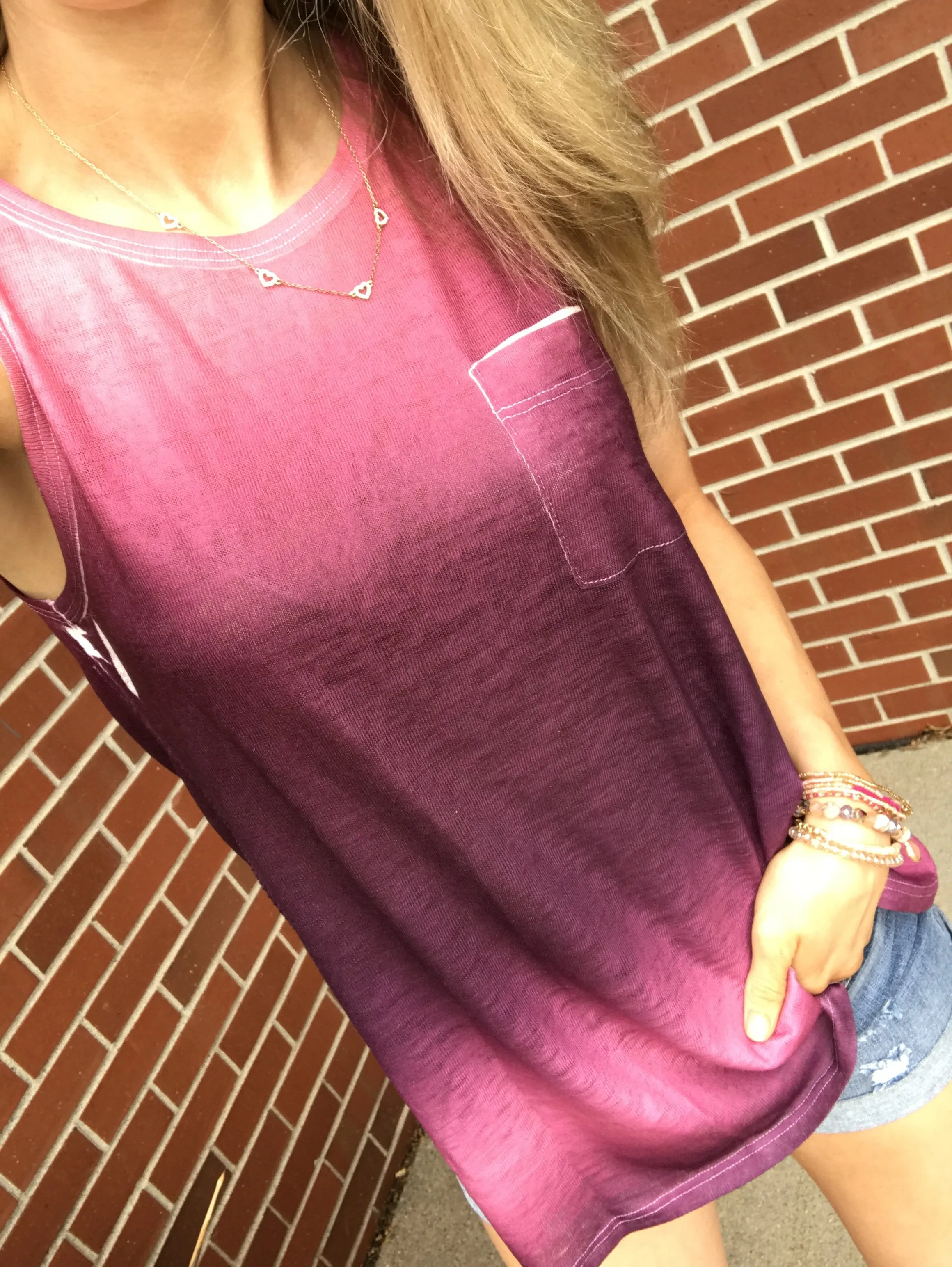 Berry Ombre Tank Top
