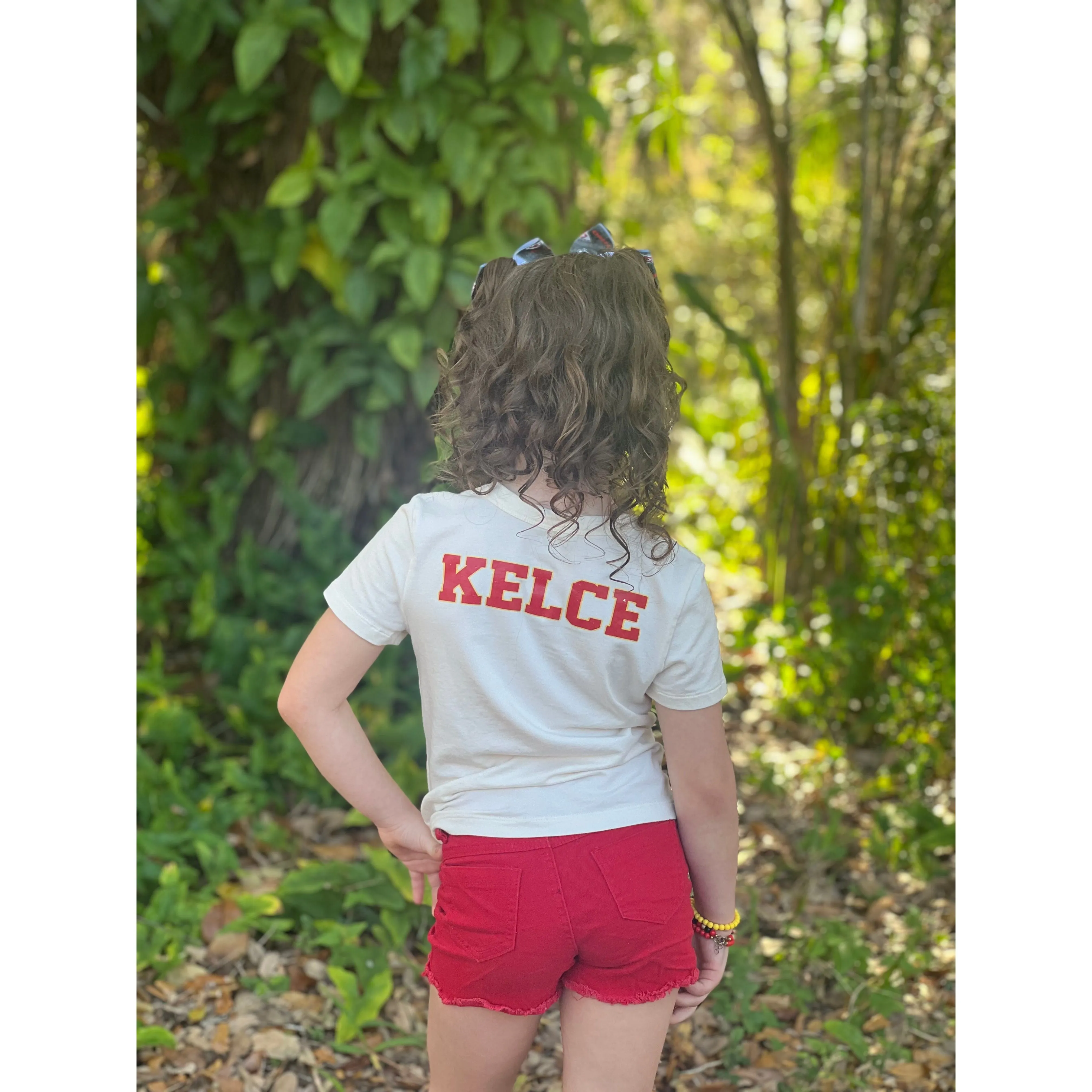 Berry red distressed shorts