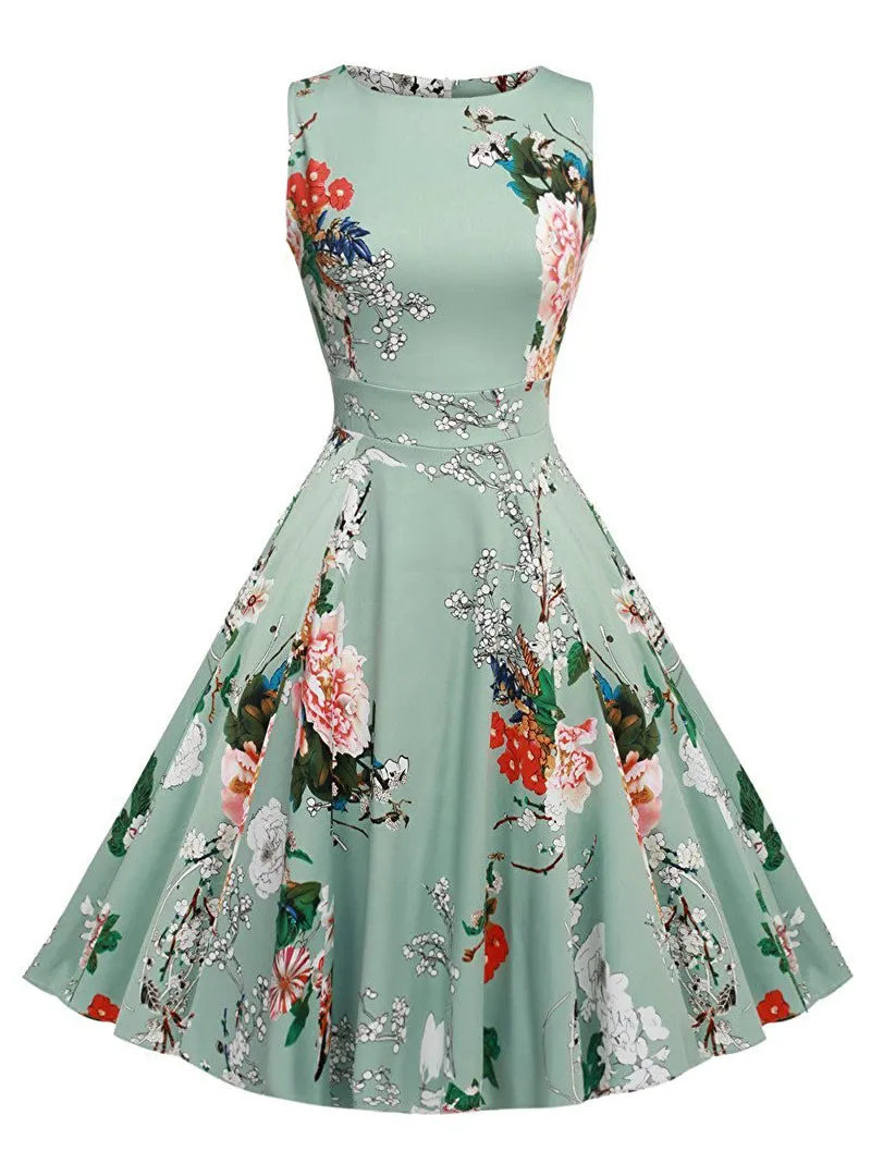 BerryBetty - Floral Print Summer Dress Women Sleeveless