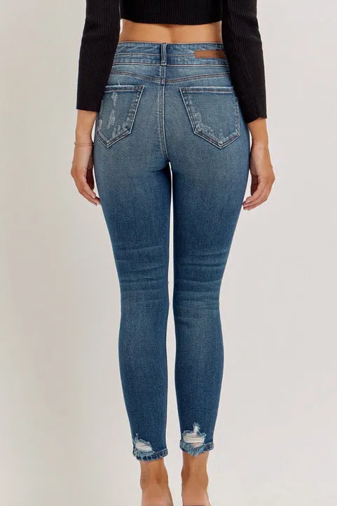 Bianca High-Rise Distressed Skinny Jeans