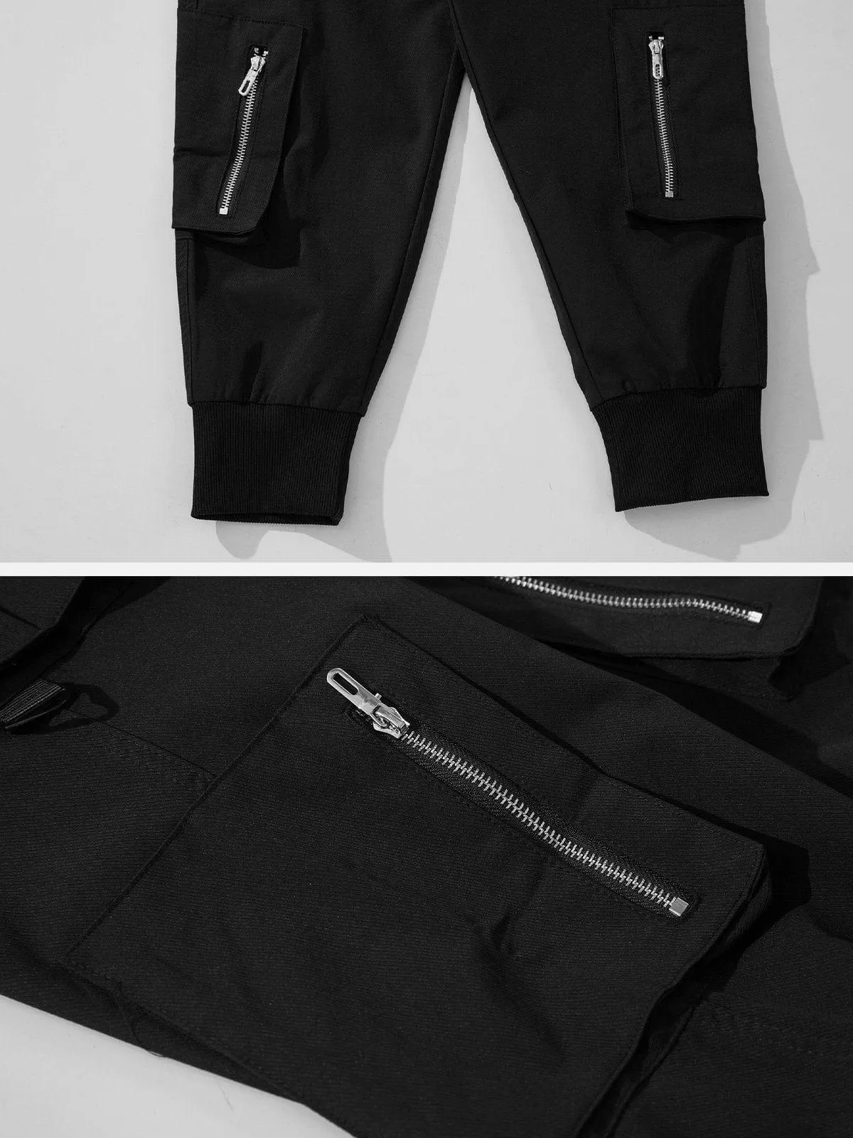 Big Pocket Zip Up Cargo Pants